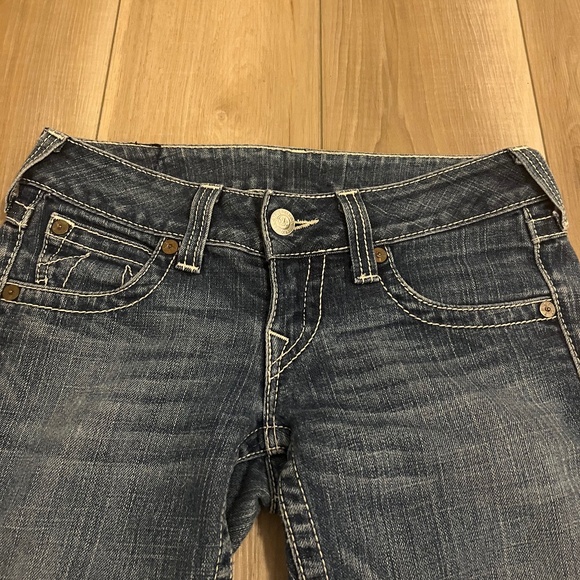 True religion Joey twisted flare crop size 26 - Picture 3 of 4